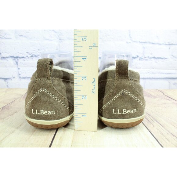 LL Bean Mountain Slippers Moccasin Dark Cement Size 10 M - Picture 6 of 9